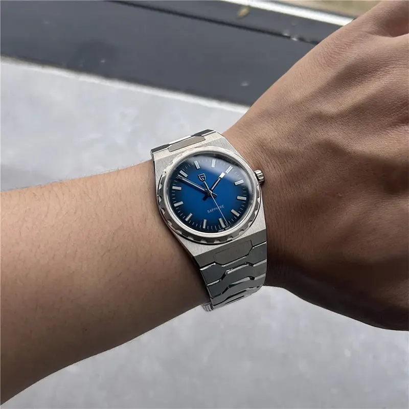 Pagani Design Super Slim Blue Dial Men's Watch- PD-YS020